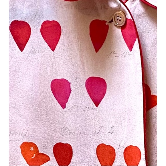 Alexander McQueen Pink Silk Petal Print Shirt - Picture 2 of 4